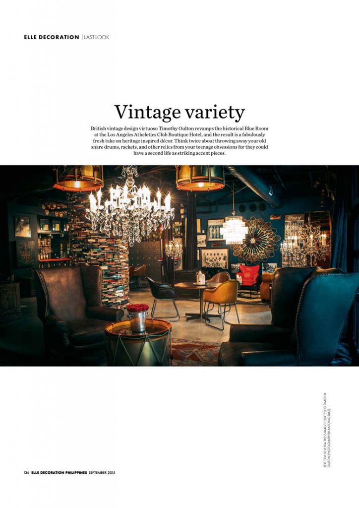 Elle Decoration Philippines Timothy Oulton Studio